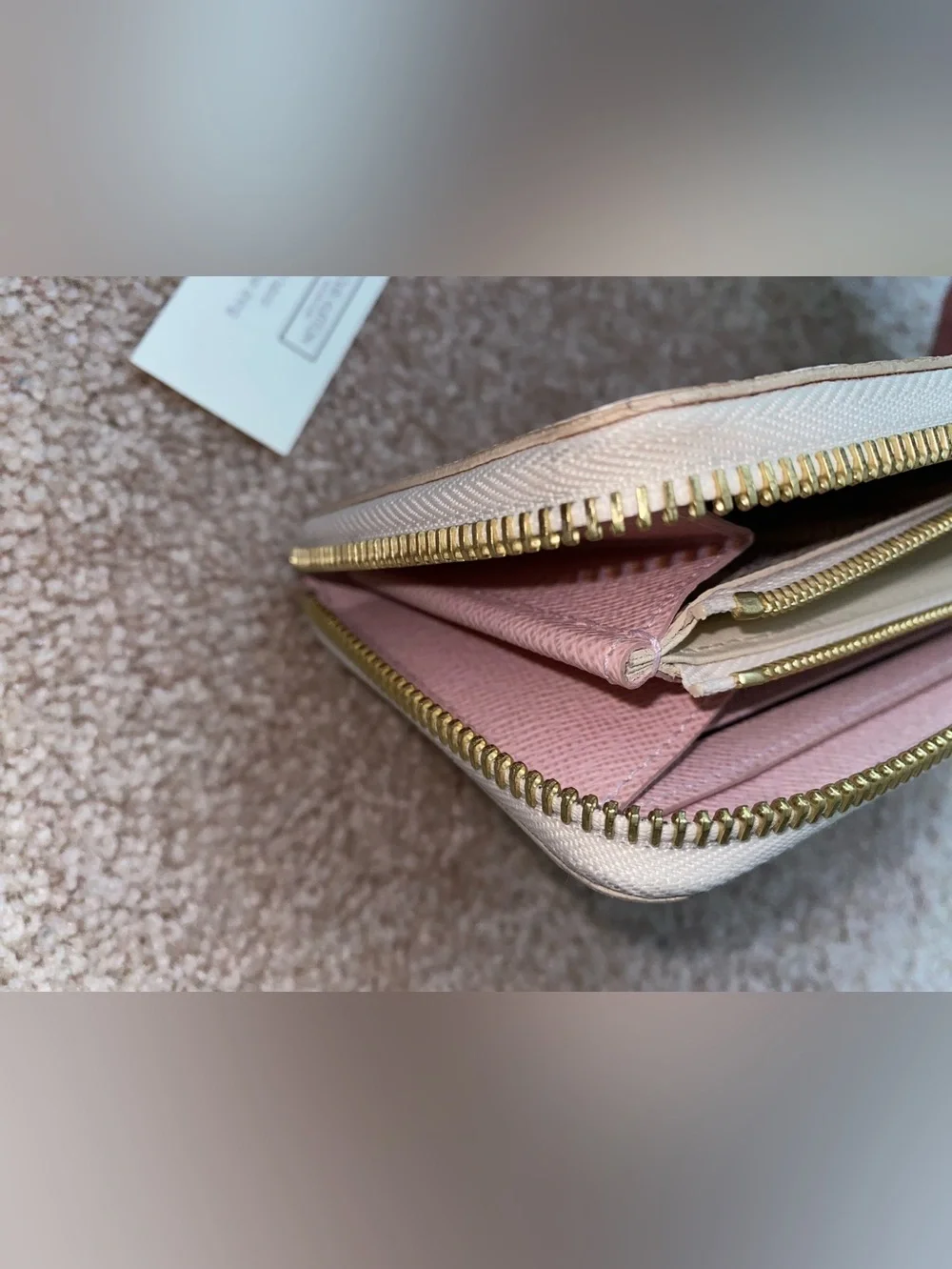 Louis Vuitton | Clemence Wallet | Damier Azur White